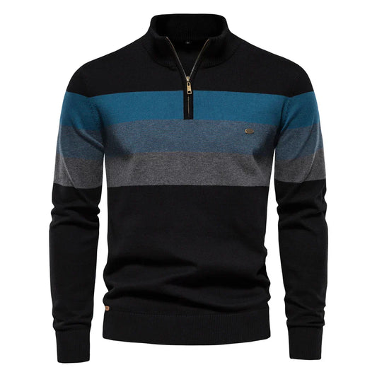 Quentin | Stand-Collar Cotton Pullover