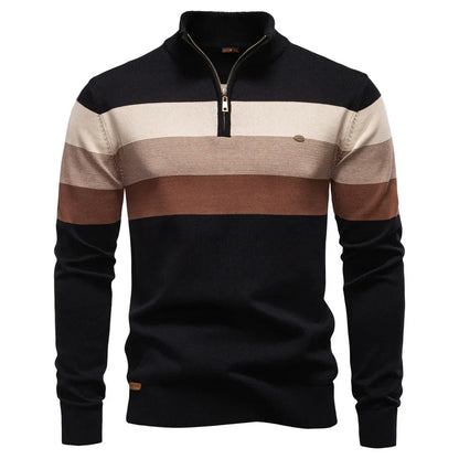 Quentin | Stand-Collar Cotton Pullover
