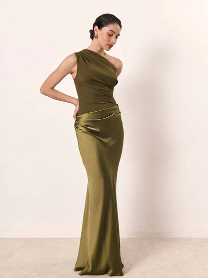 Elvira | One-Shoulder Maxi Dress