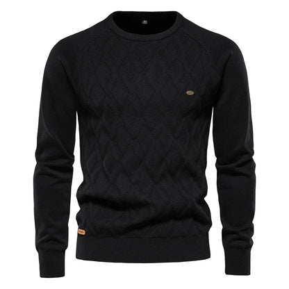 Kendrick | Diamond-Textured Knit Pullover