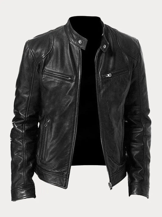 Asher | Classic leather jacket