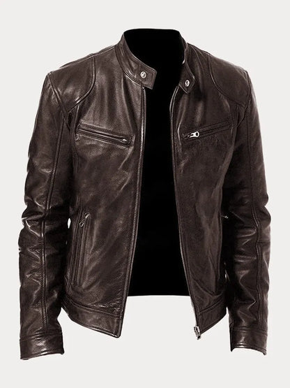 Asher | Classic leather jacket