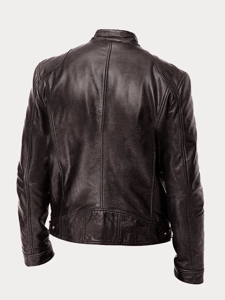 Asher | Classic leather jacket