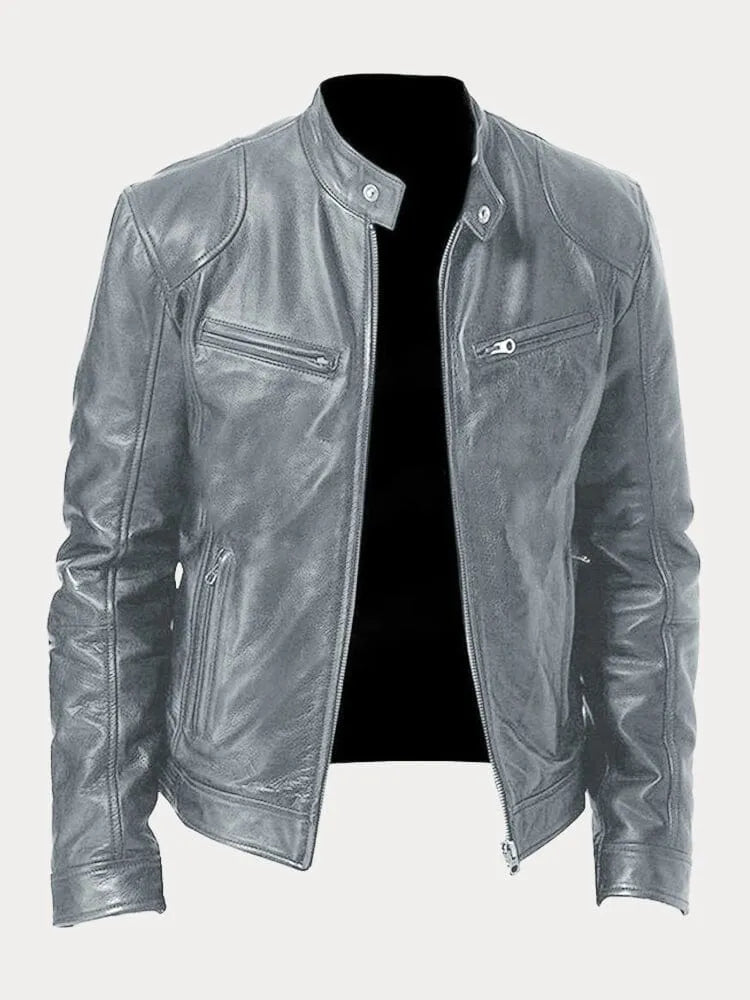 Asher | Classic leather jacket