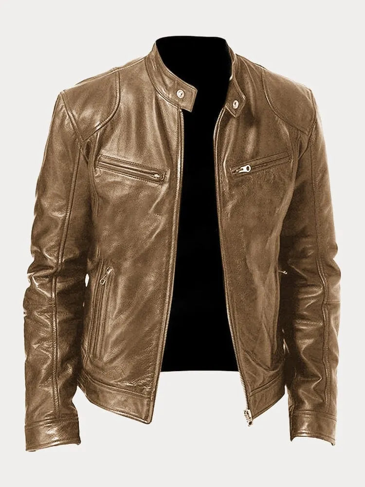 Asher | Classic leather jacket