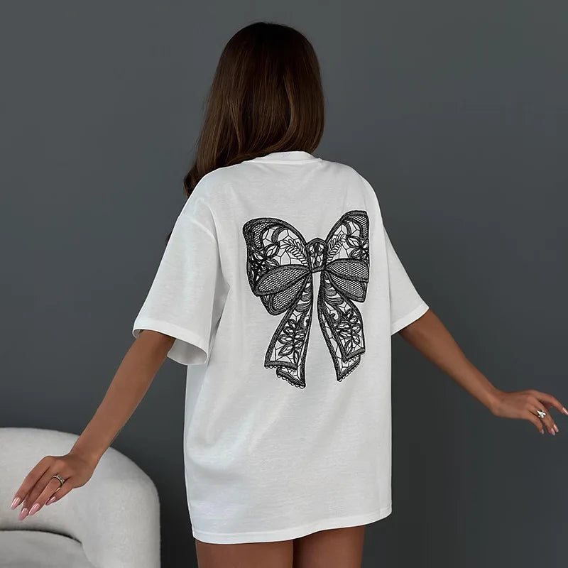 Talie | Women Cute & Comfy Bow Tee