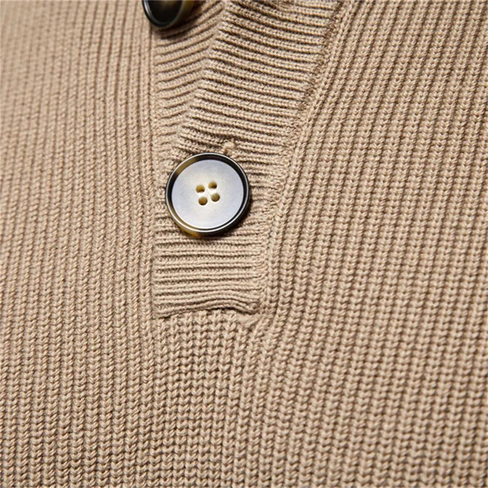 Orson | Button-Detail Knit Pullover