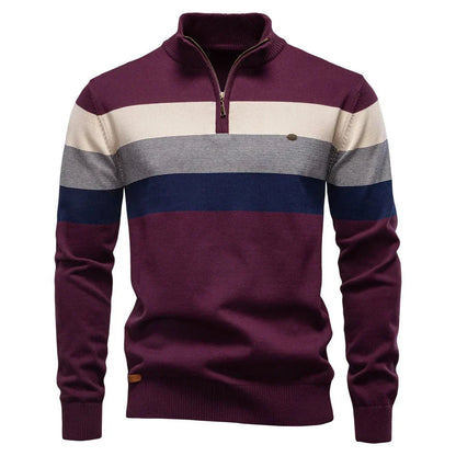 Quentin | Stand-Collar Cotton Pullover