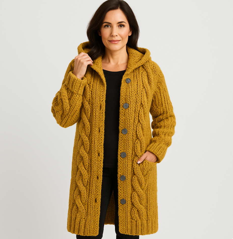 Madelyn | Elegant Knit Coat with Refined Coverage