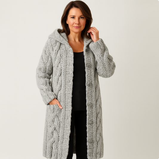 Madelyn | Elegant Knit Coat with Refined Coverage