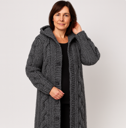 Madelyn | Elegant Knit Coat with Refined Coverage