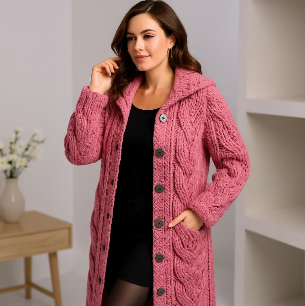 Madelyn | Elegant Knit Coat with Refined Coverage