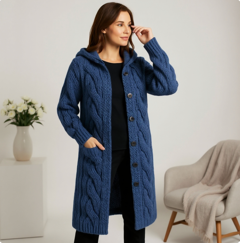 Madelyn | Elegant Knit Coat with Refined Coverage
