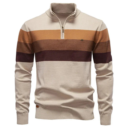 Quentin | Stand-Collar Cotton Pullover