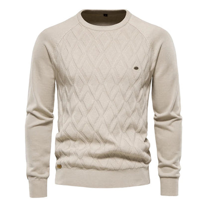 Kendrick | Diamond-Textured Knit Pullover