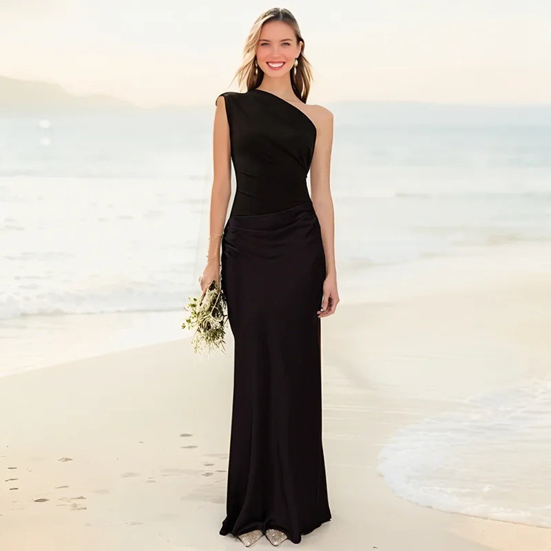 Elvira | One-Shoulder Maxi Dress