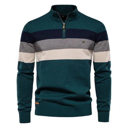 Quentin | Stand-Collar Cotton Pullover