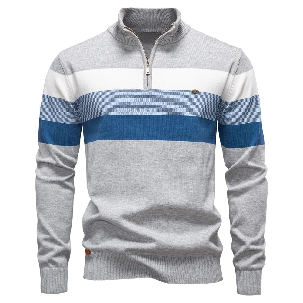 Quentin | Stand-Collar Cotton Pullover