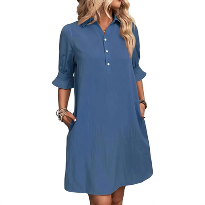 Lorina | Button Flow Dress