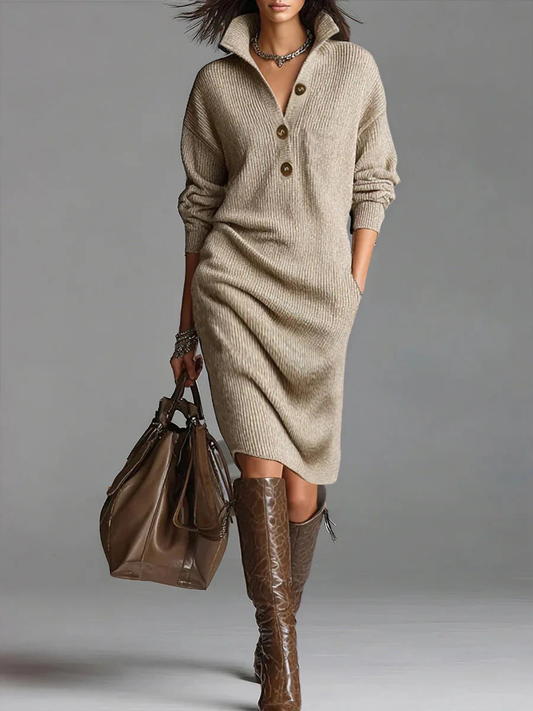 Stella | Ribbed Midi Dress