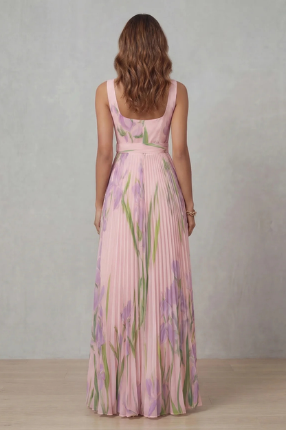Vivienna –  Pleated maxi dress