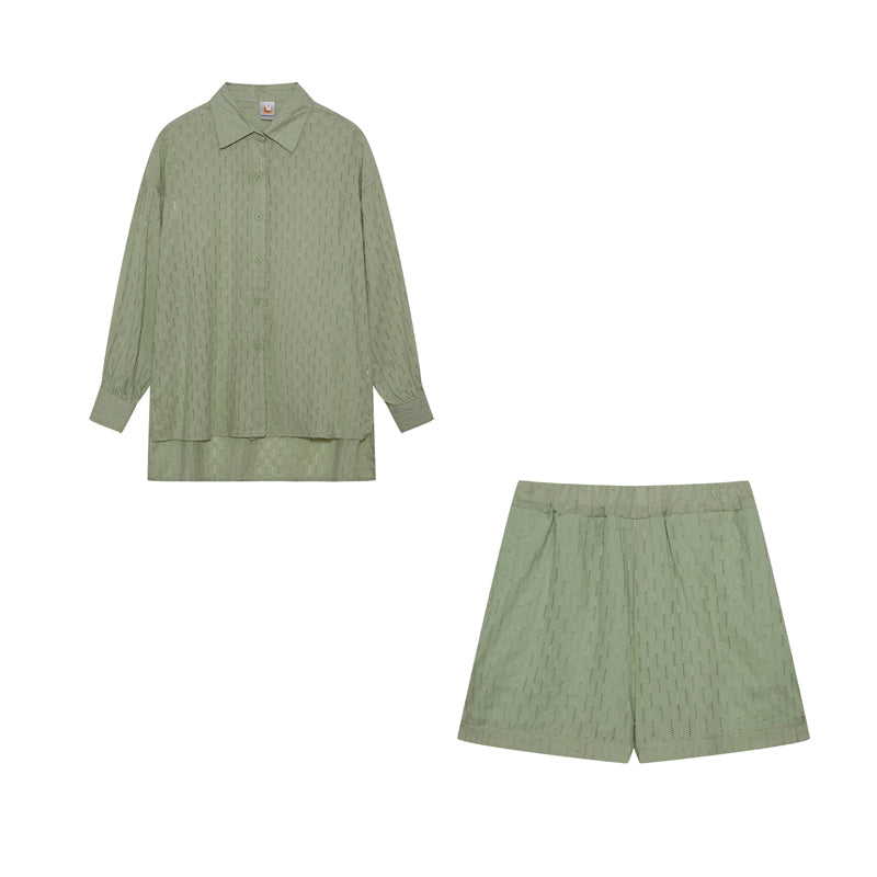 Elizabeth | Breezy Shirt And Shorts Set