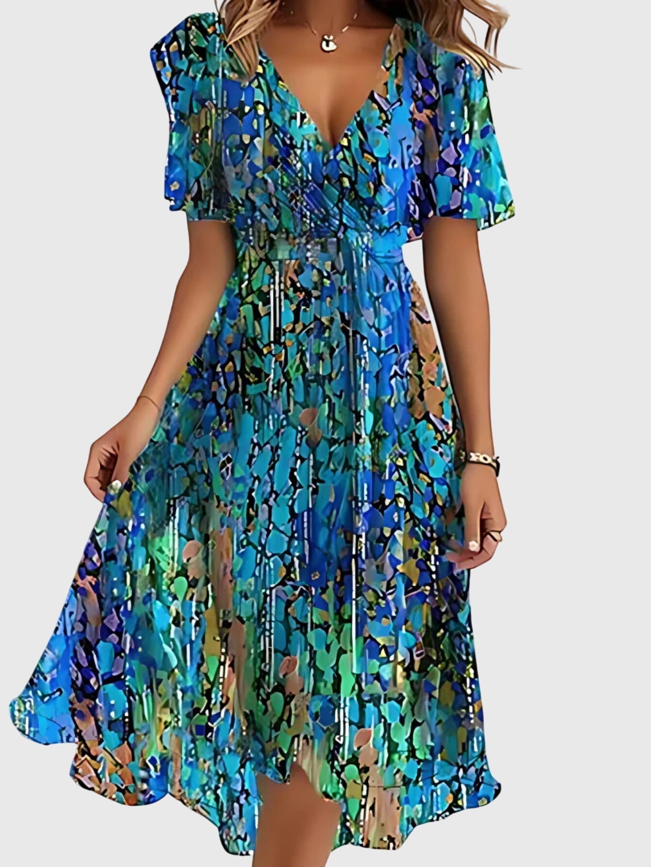 Florence | Soft romantic summer midi dress