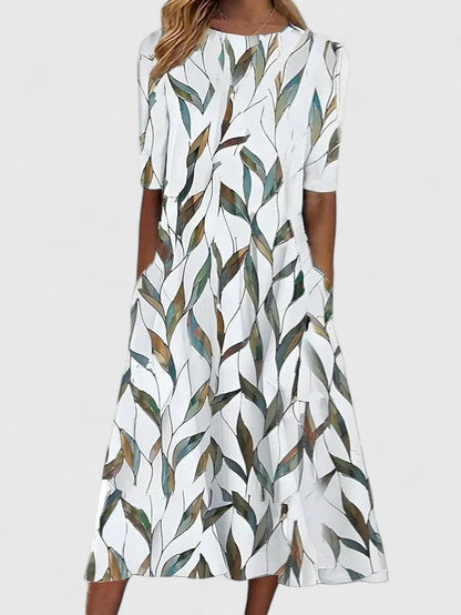 Capucine | Refined Floral Midi Dress