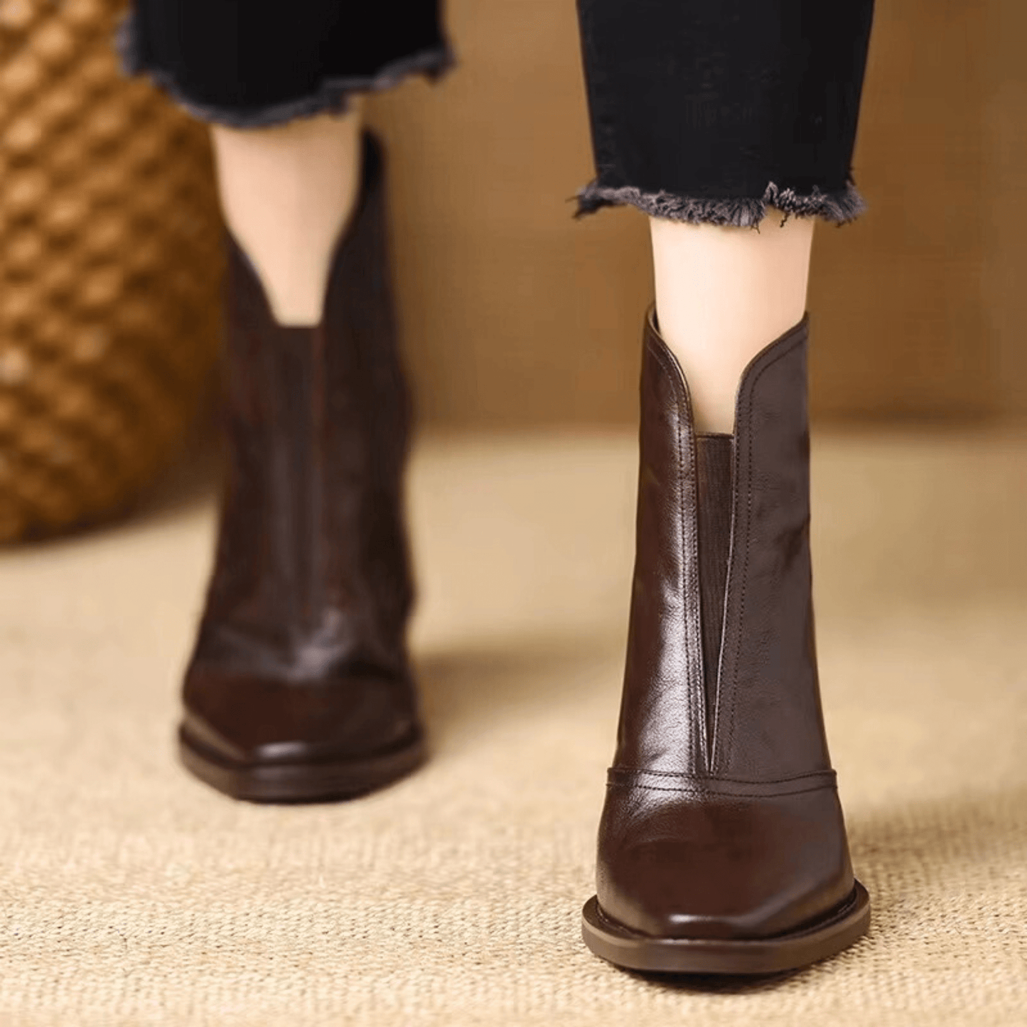 Rosalie | Mid-Heel Ankle Boot