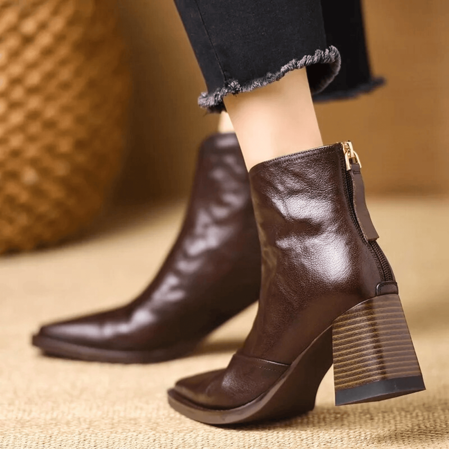 Rosalie | Mid-Heel Ankle Boot