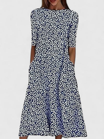 Capucine | Refined Floral Midi Dress